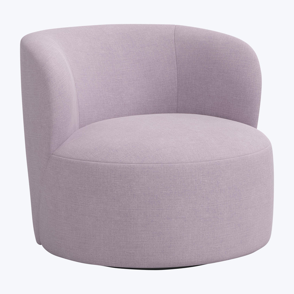 Miro Swivel Chair Linen Lilac