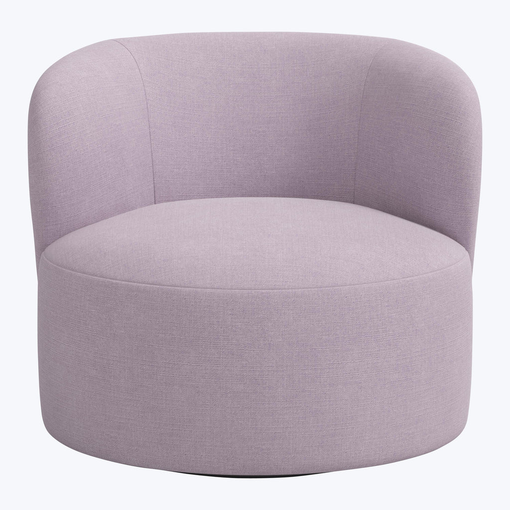 Miro Swivel Chair Linen Lilac