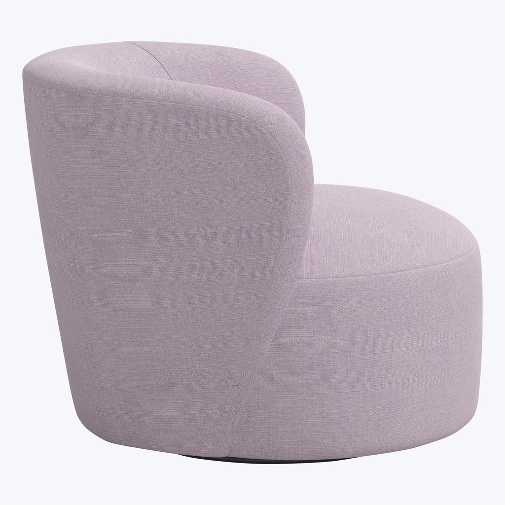 Miro Swivel Chair Linen Lilac