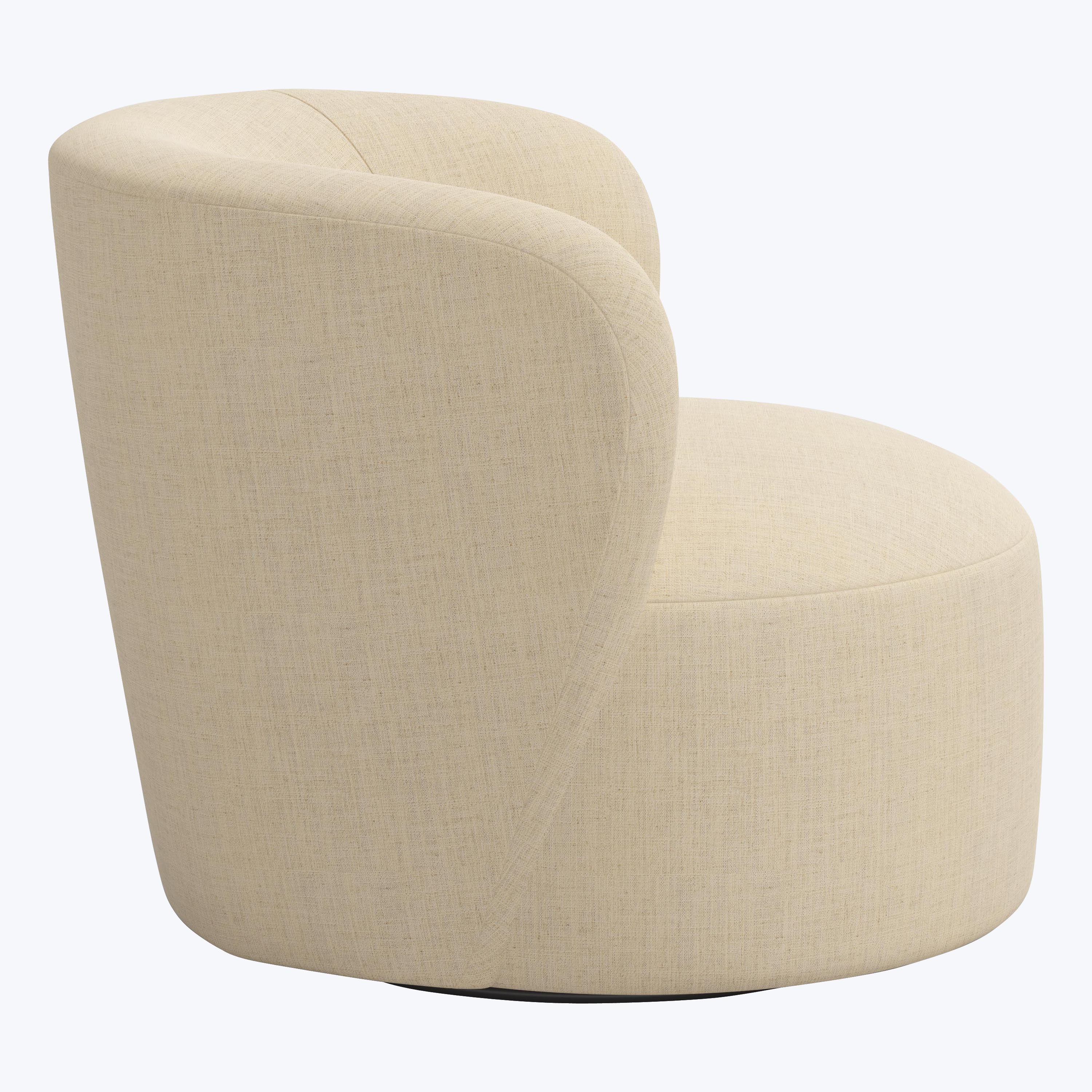 Miro Swivel Chair Linen Natural