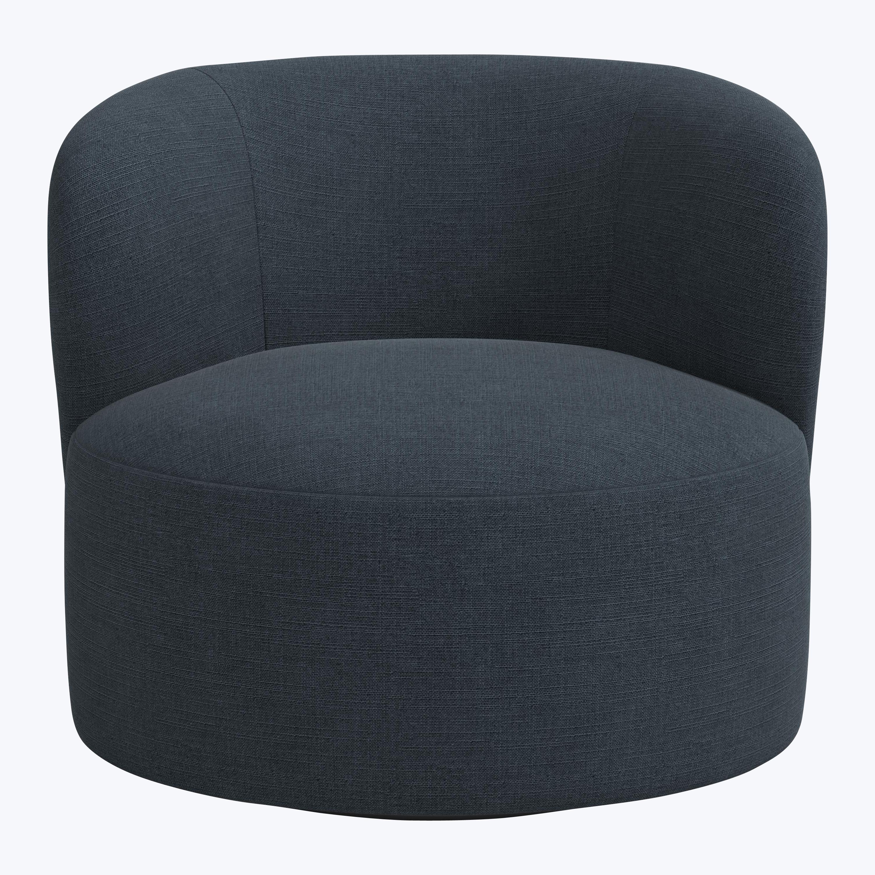 Miro Swivel Chair Linen Navy