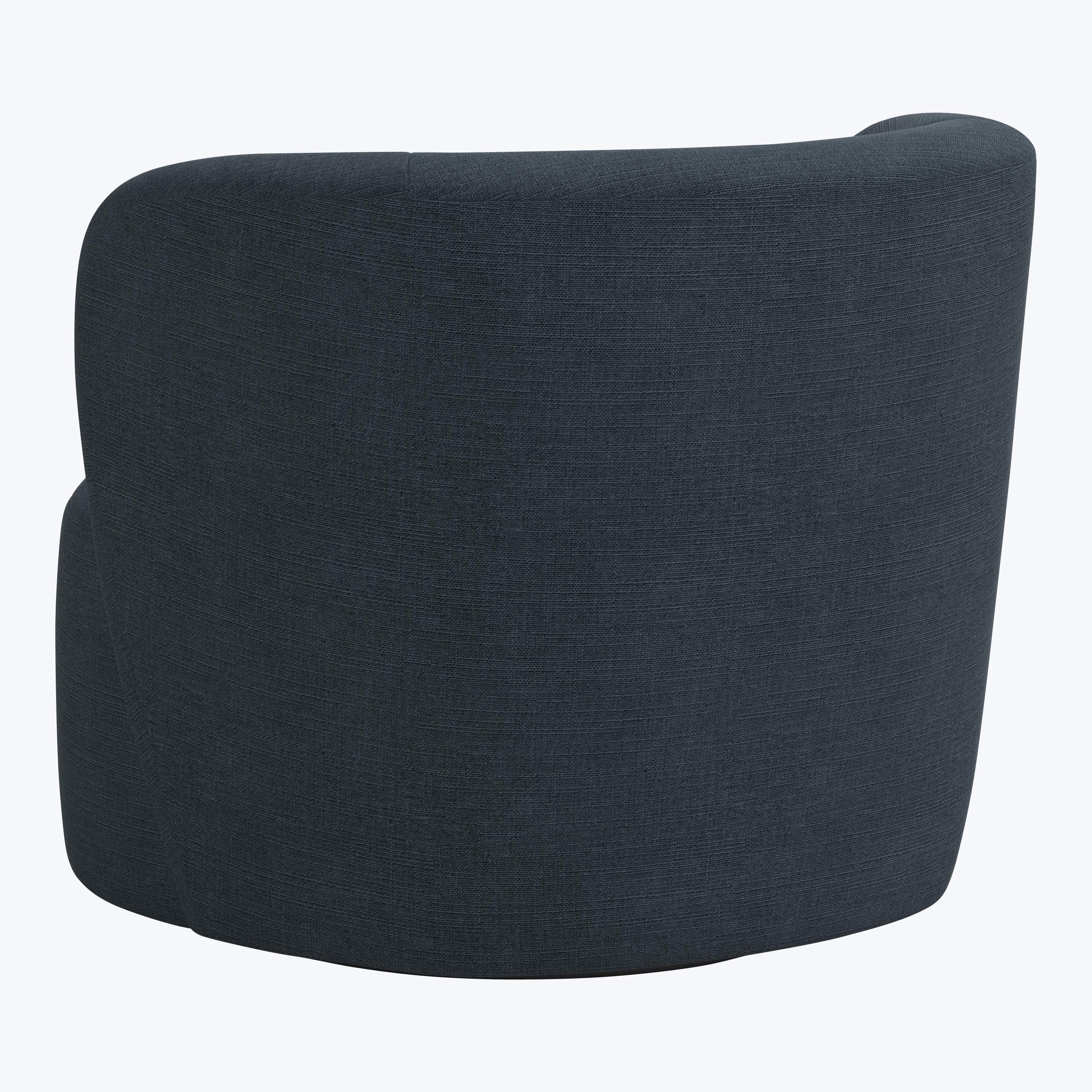 Miro Swivel Chair Linen Navy