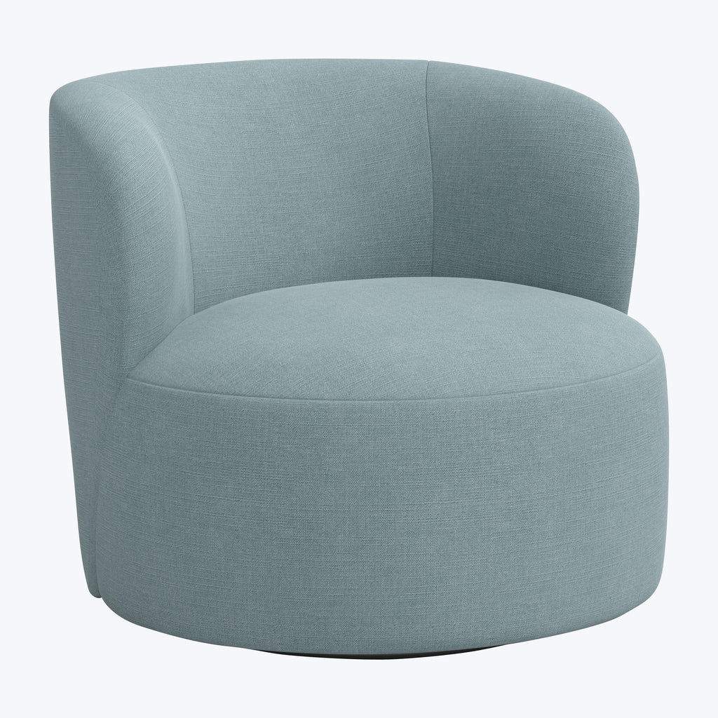 Miro Swivel Chair Linen Seaglass