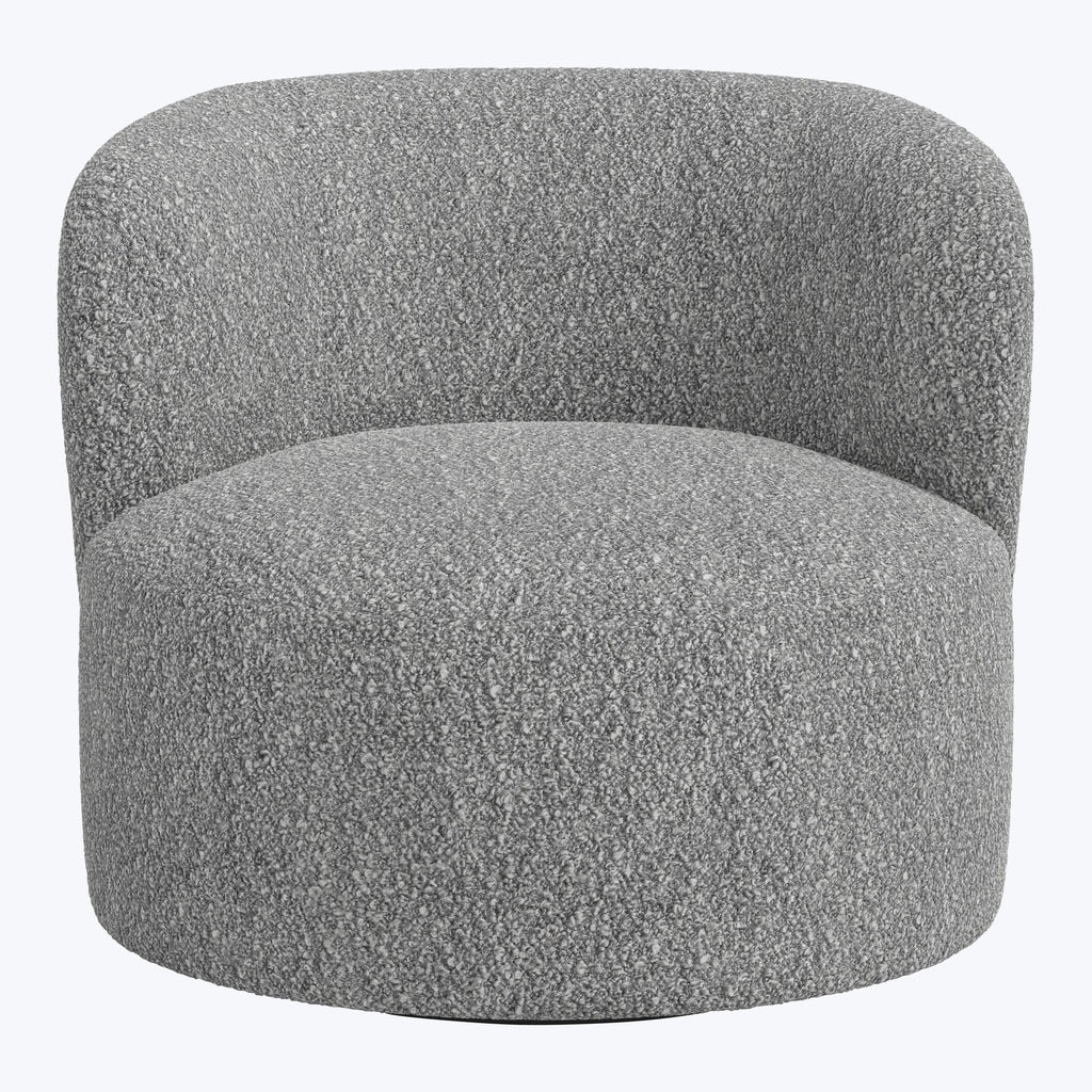 Miro Swivel Chair Boucle Grey