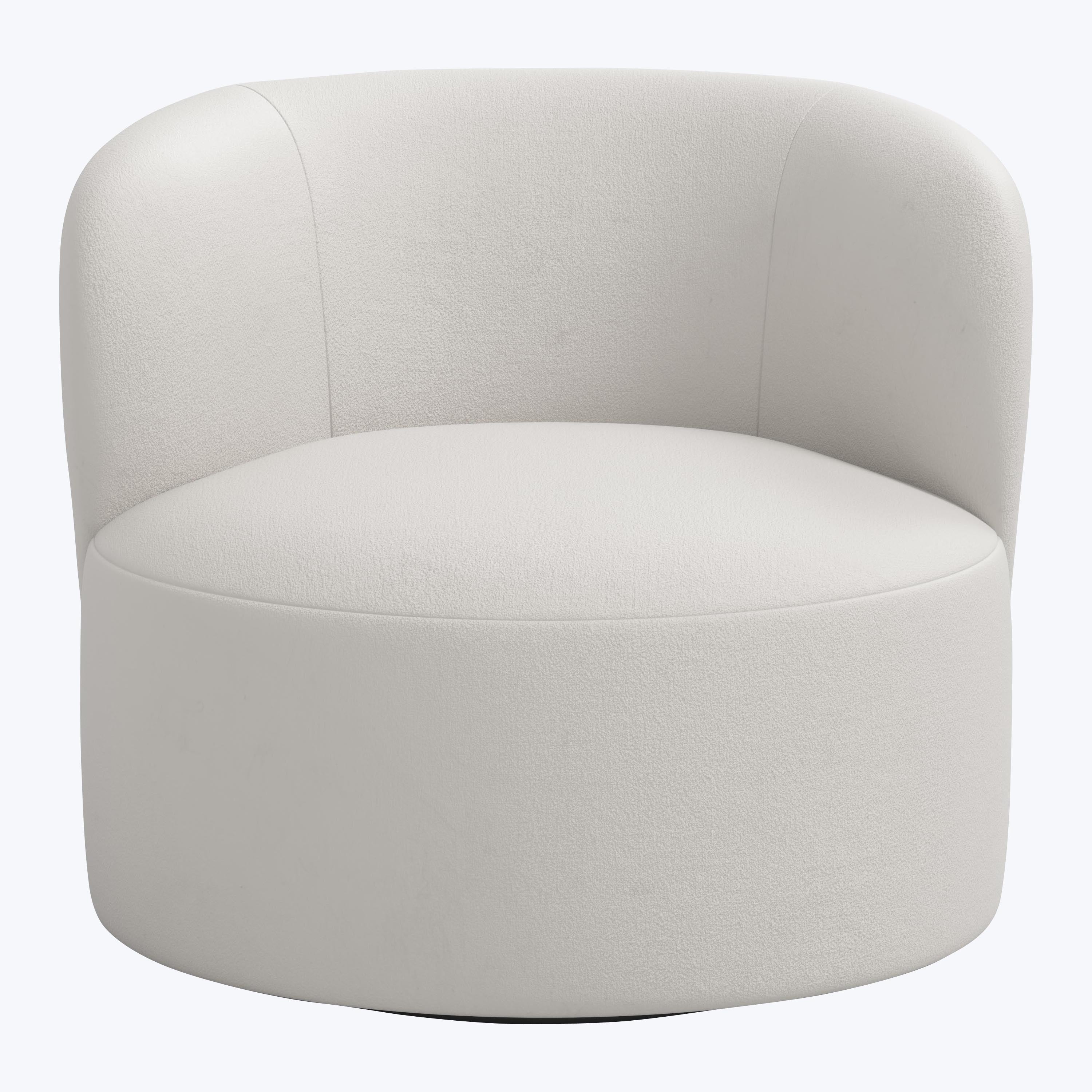 Miro Swivel Chair Velvet Light Grey