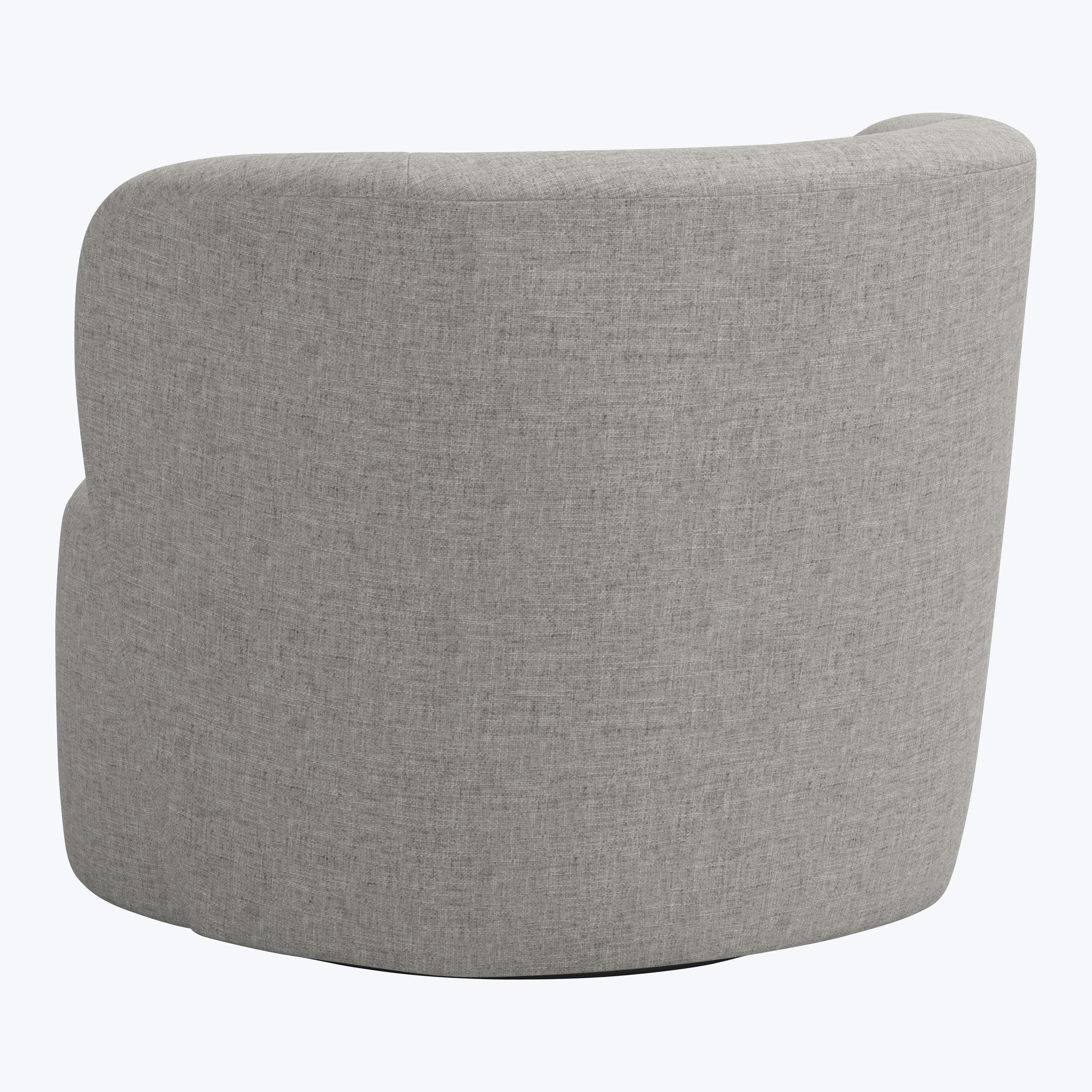 Miro Swivel Chair Zuma Linen Feather