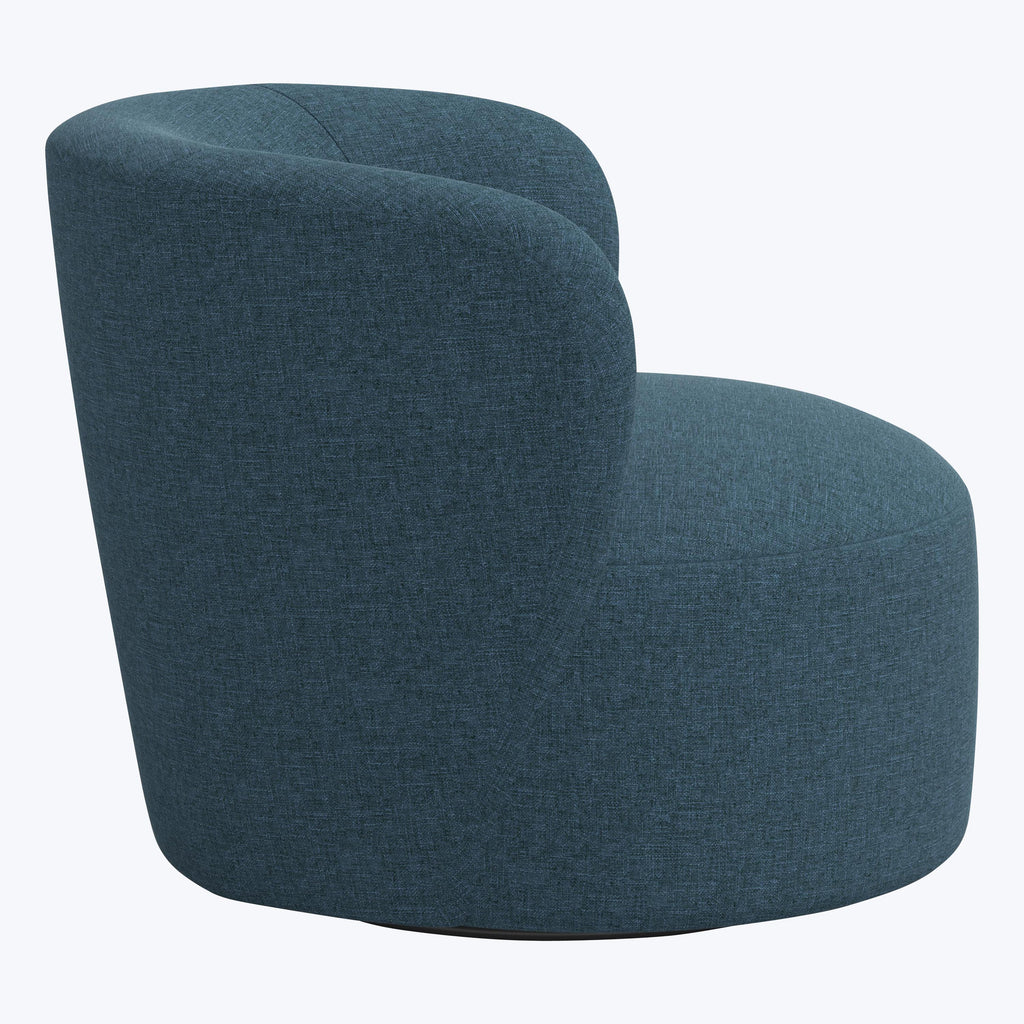 Miro Swivel Chair Zuma Linen Navy