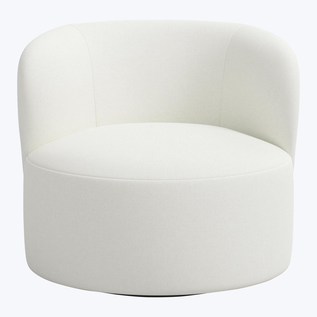 Miro Swivel Chair Zuma Linen White