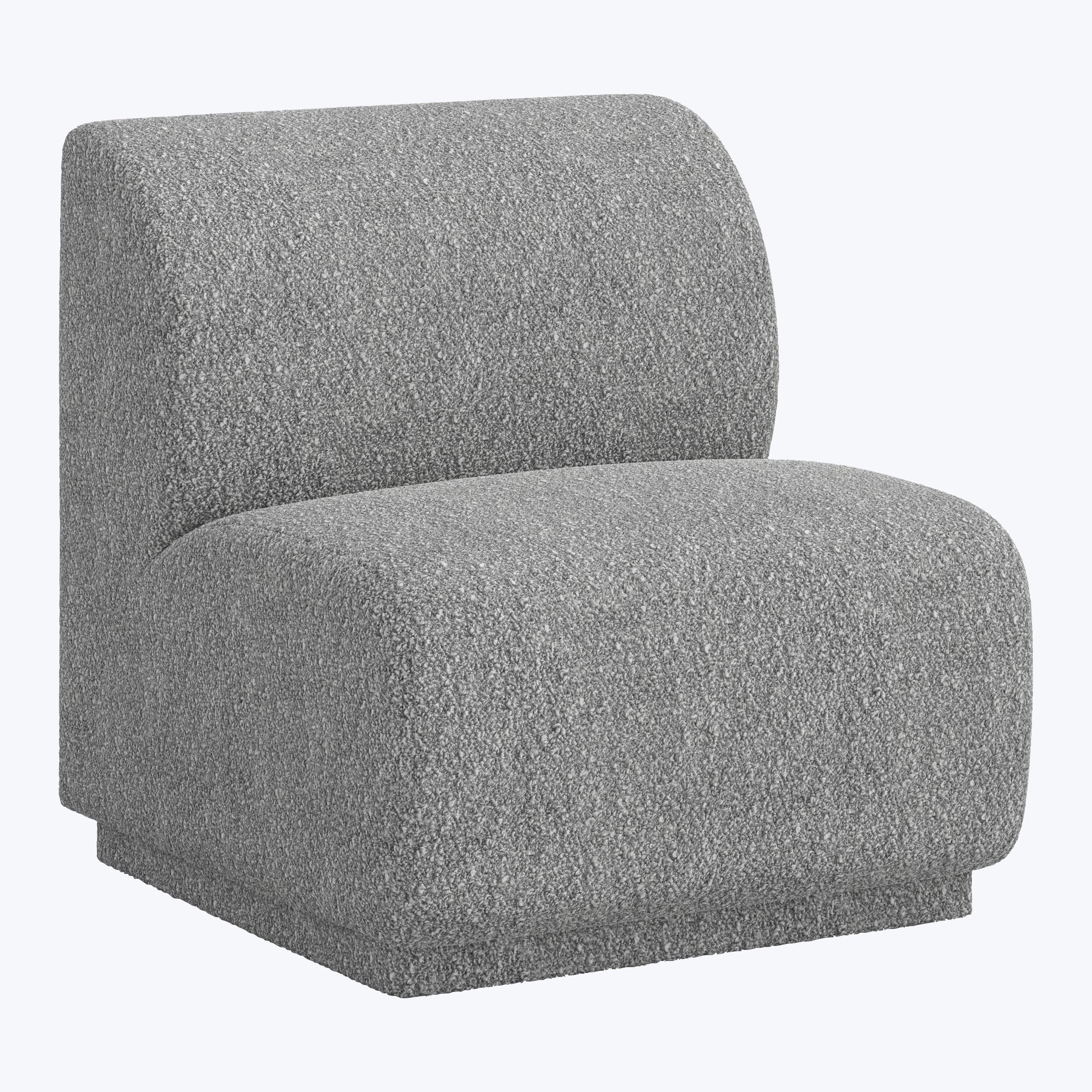 Jeanie Linen Chair Boucle Grey