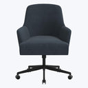 Cord Office Chair Linen Navy