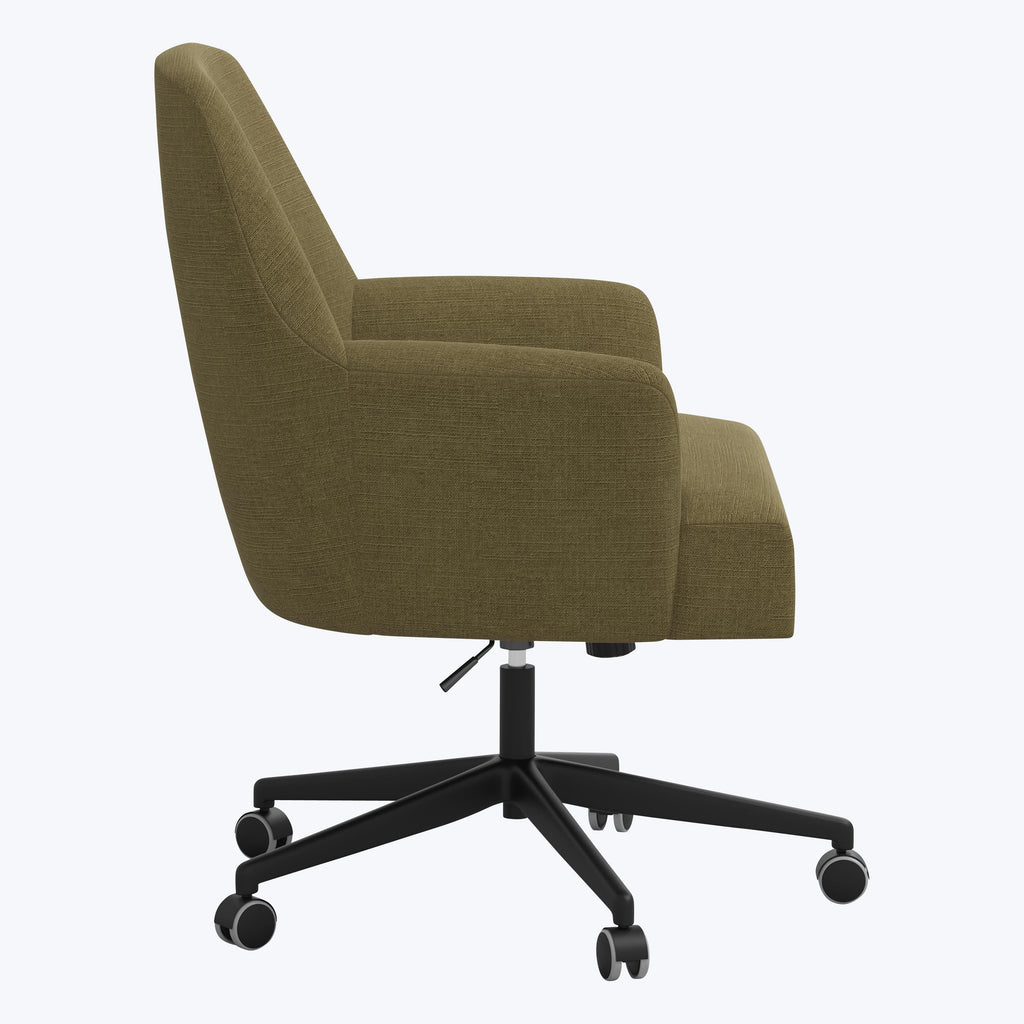 Cord Office Chair Linen Olive