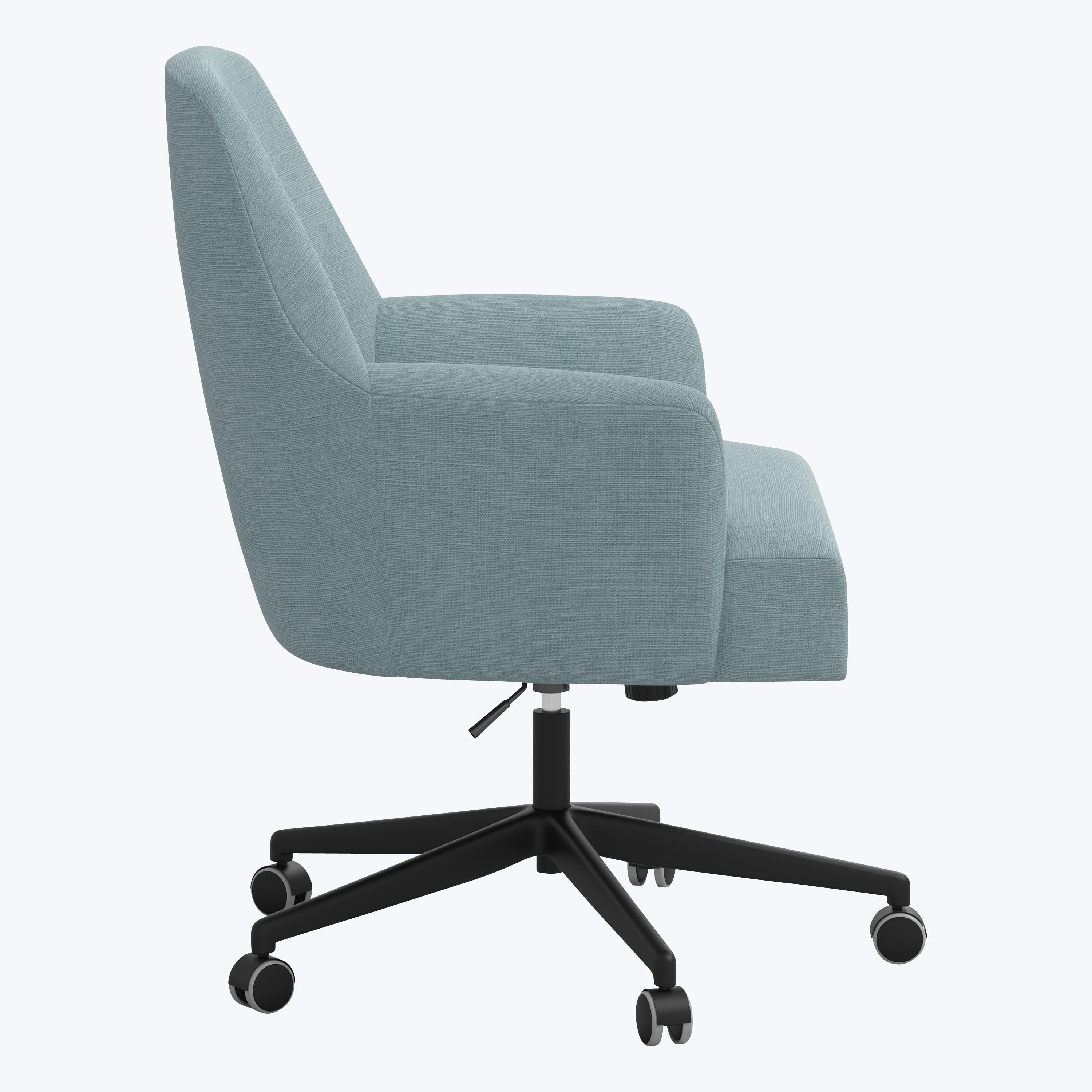 Cord Office Chair Linen Seaglass