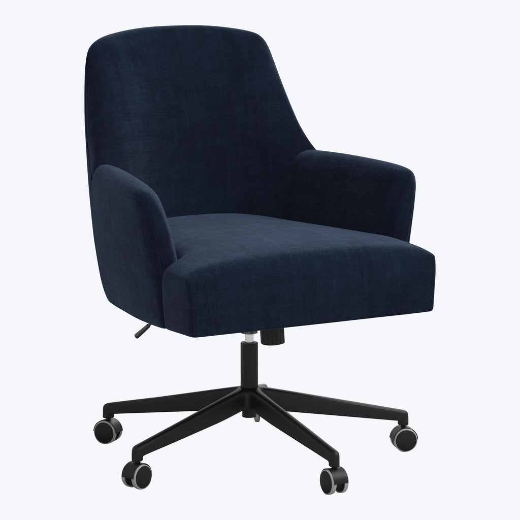 Cord Office Chair Antique Velvet Midnight