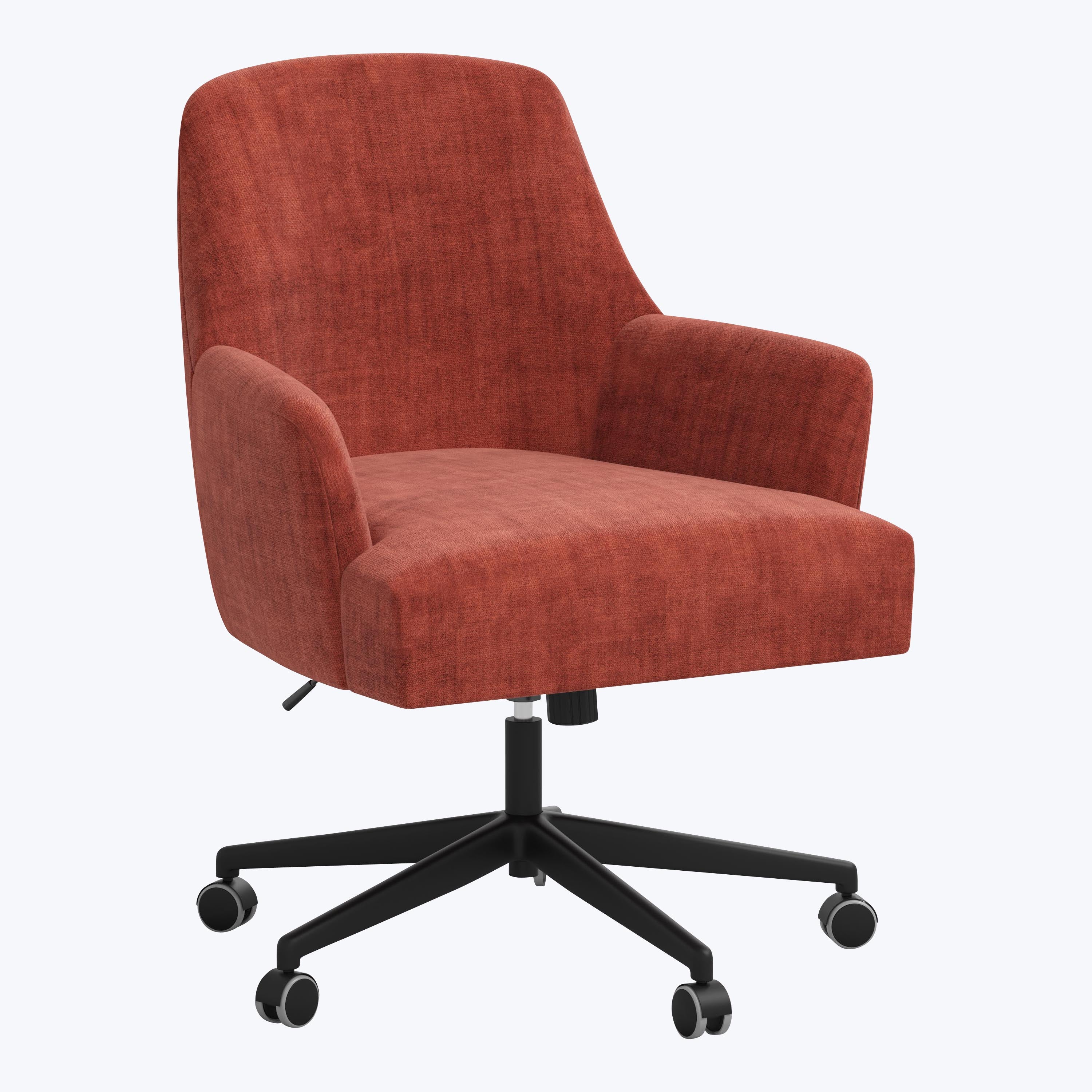 Cord Office Chair Antique Velvet Paprika