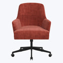 Cord Office Chair Antique Velvet Paprika