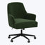 Cord Office Chair Antique Velvet Forest