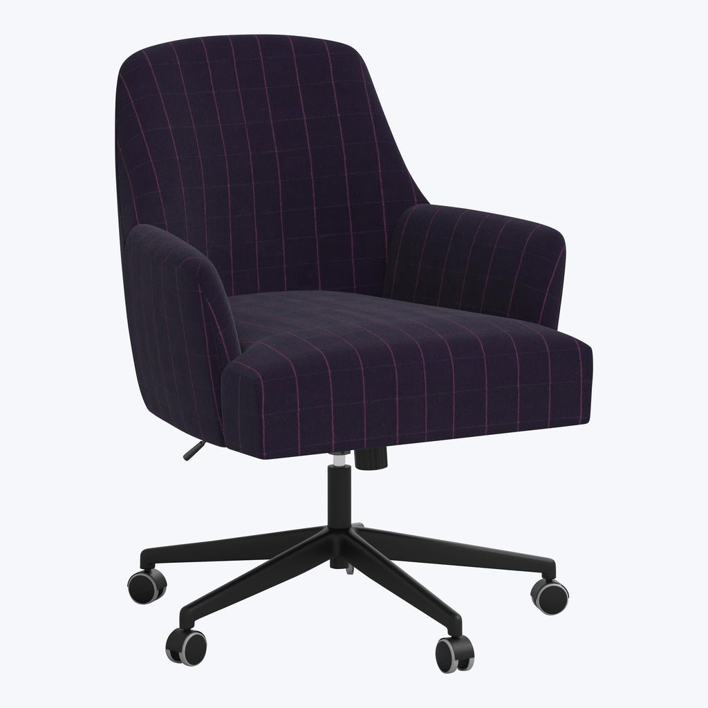 Cord Office Chair Martin Linen Checker