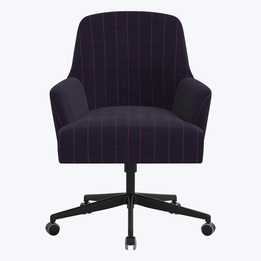 Cord Office Chair Martin Linen Checker