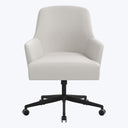 Cord Office Chair Velvet Light Grey