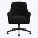 Cord Office Chair Zuma Linen Black