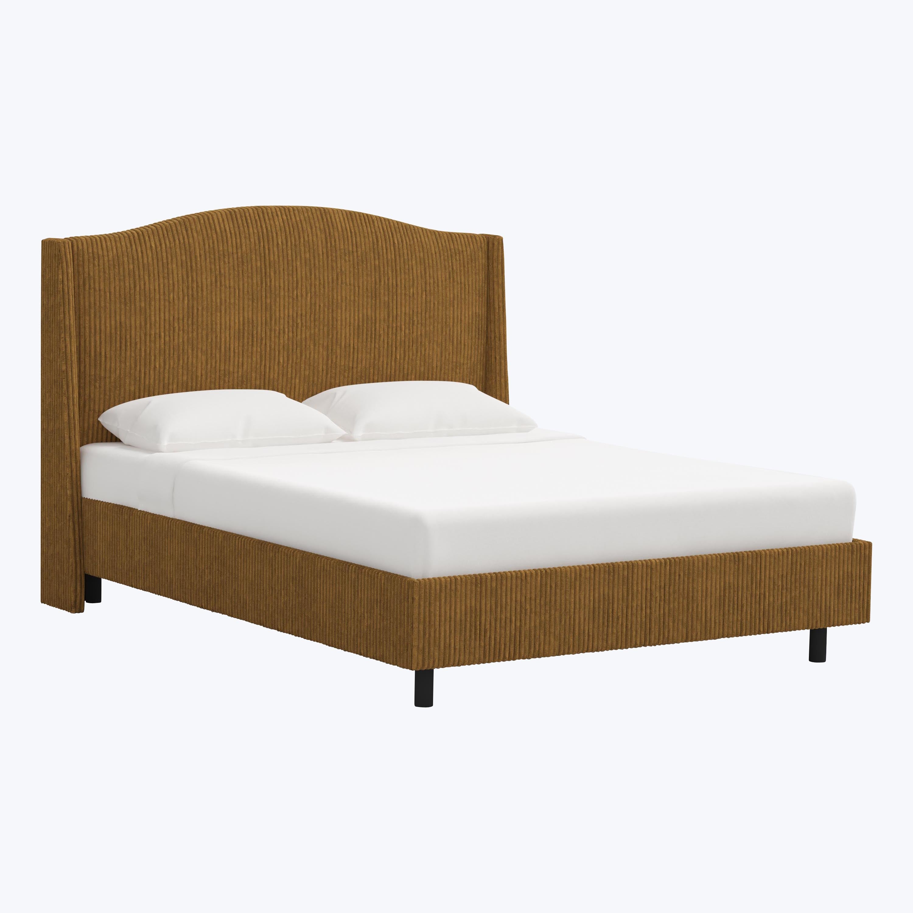 Ellis Platform Bed Twin / Corded Amber