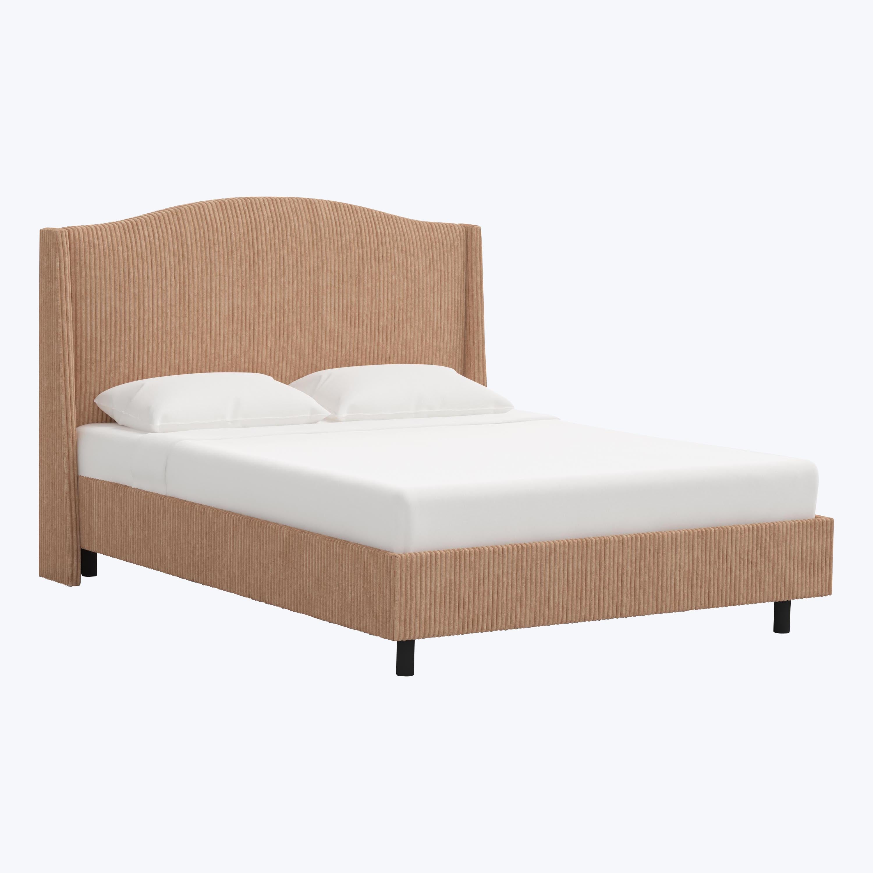 Ellis Platform Bed Twin / Corded Blush