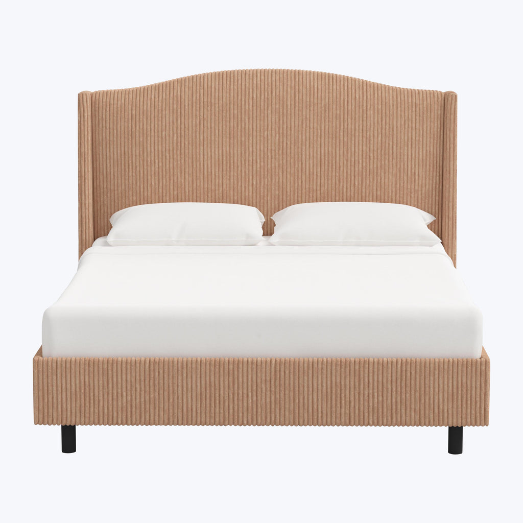 Ellis Platform Bed Twin / Corded Blush