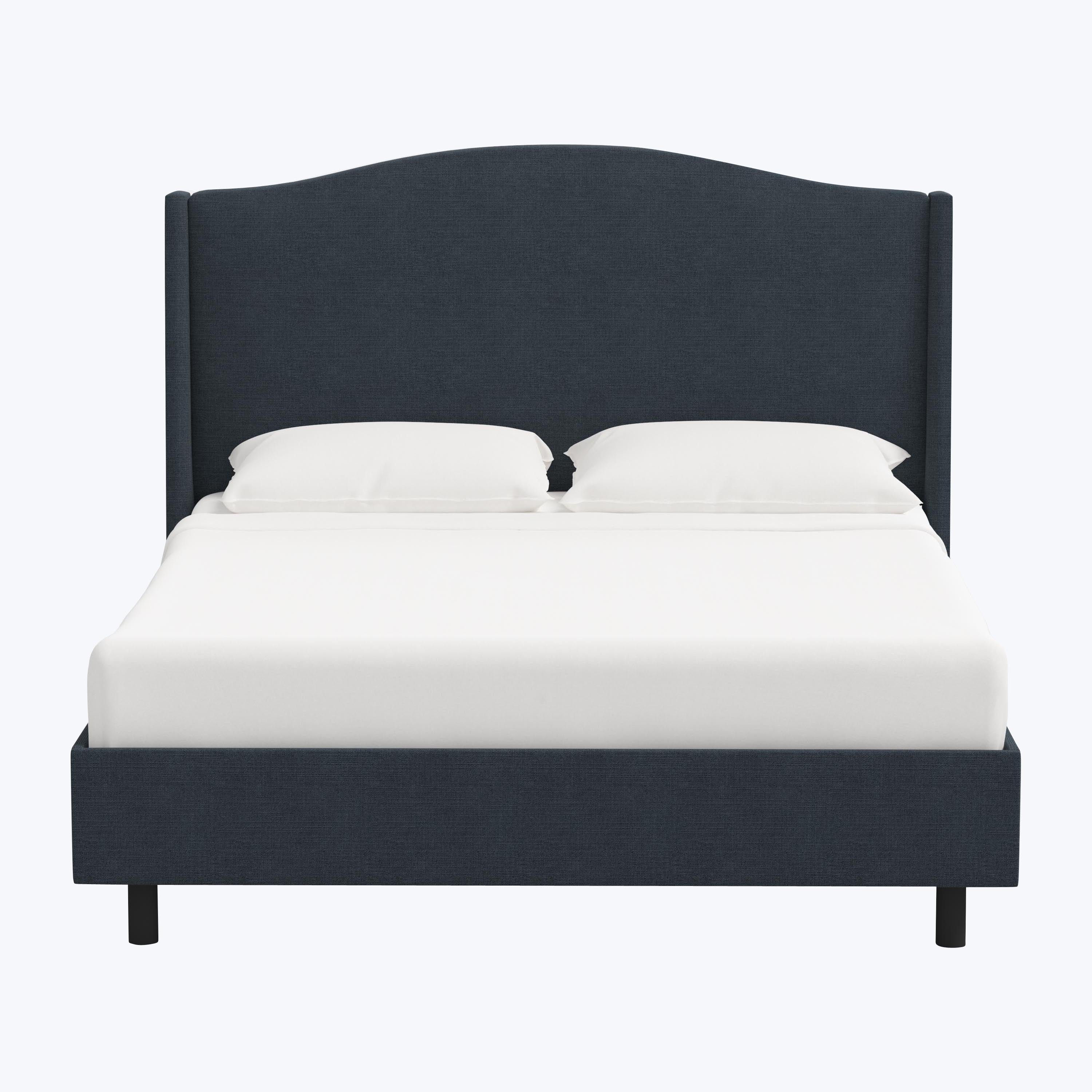 Ellis Platform Bed Twin / Linen Navy