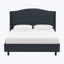 Ellis Platform Bed Twin / Linen Navy