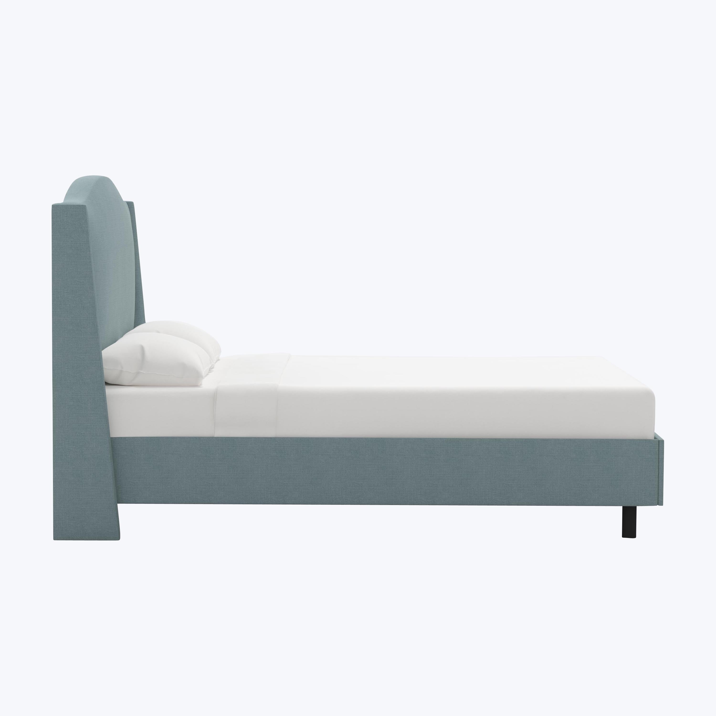 Ellis Platform Bed Twin / Linen Seaglass