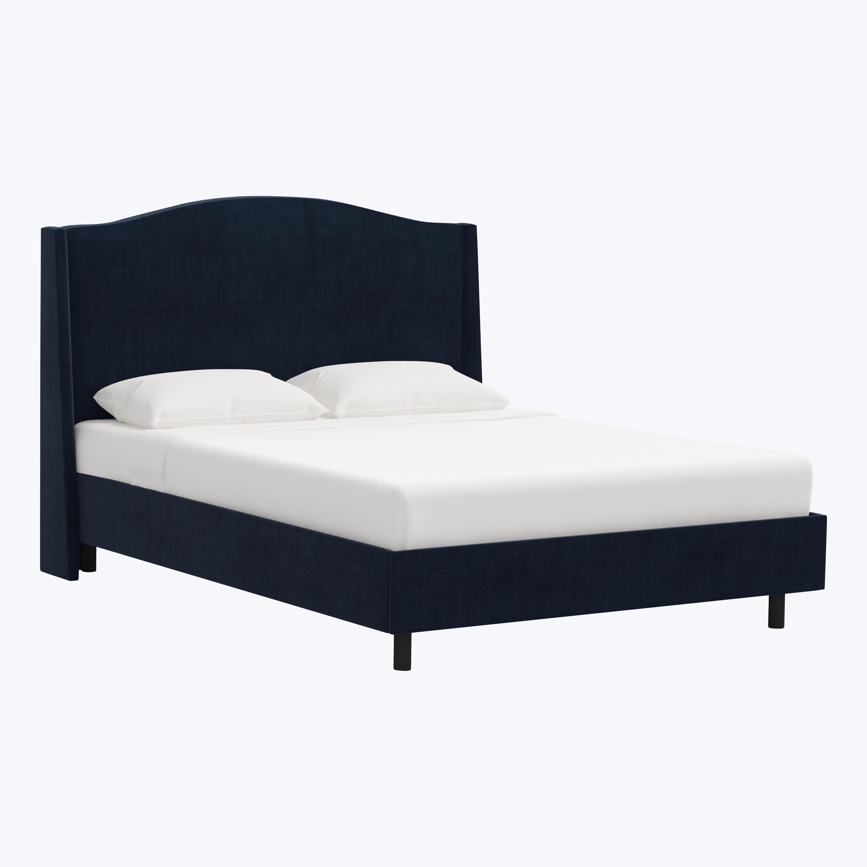 Ellis Platform Bed Twin / Antique Velvet Midnight