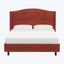 Ellis Platform Bed Twin / Antique Velvet Paprika