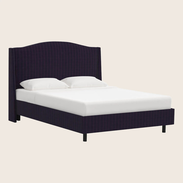 Ellis Platform Bed Twin / Martin Linen Checker