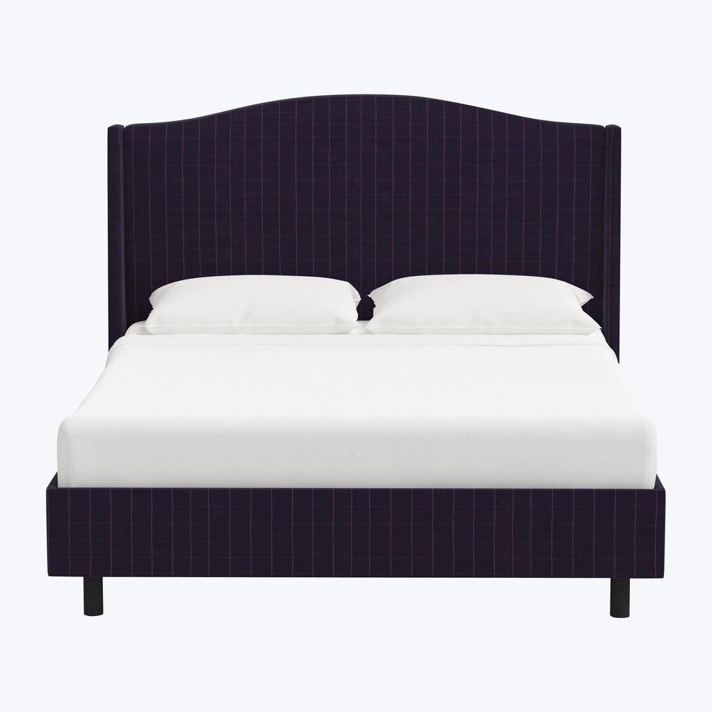 Ellis Platform Bed Twin / Martin Linen Checker