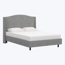 Ellis Platform Bed Twin / Boucle Grey