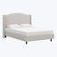 Ellis Platform Bed Twin / Velvet Light Grey