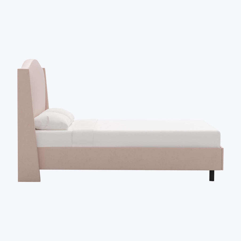 Ellis Platform Bed Twin / Velvet Blush