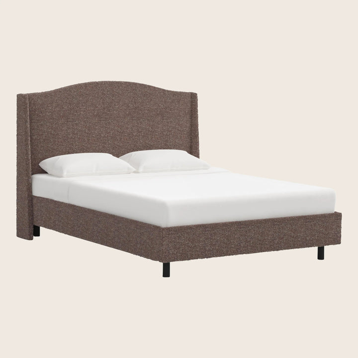 Ellis Platform Bed Twin / Boucle Merlot