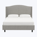 Ellis Platform Bed Twin / Zuma Linen Feather