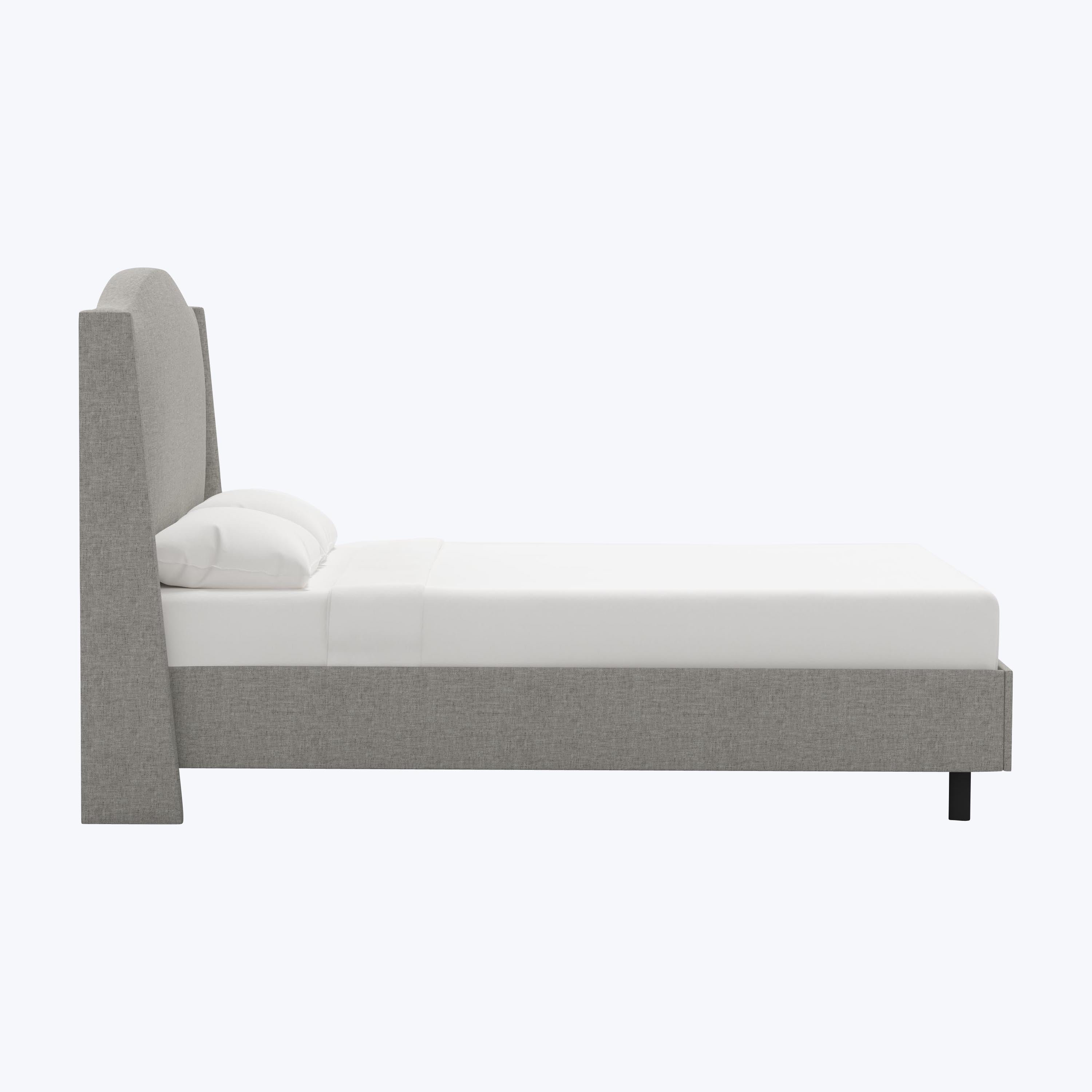 Ellis Platform Bed Twin / Zuma Linen Feather