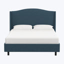 Ellis Platform Bed Twin / Zuma Linen Navy