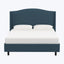 Ellis Platform Bed Twin / Zuma Linen Navy