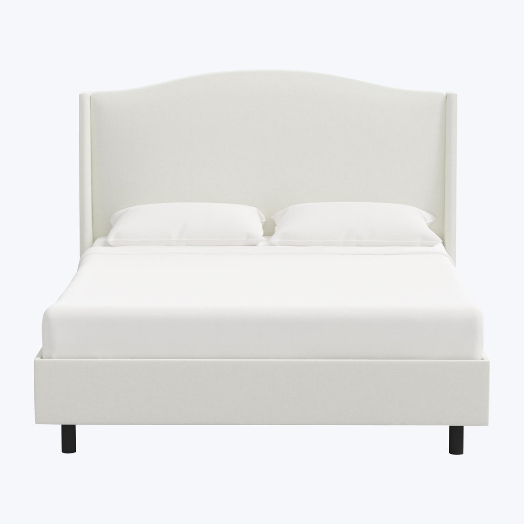 Ellis Platform Bed Twin / Zuma Linen White