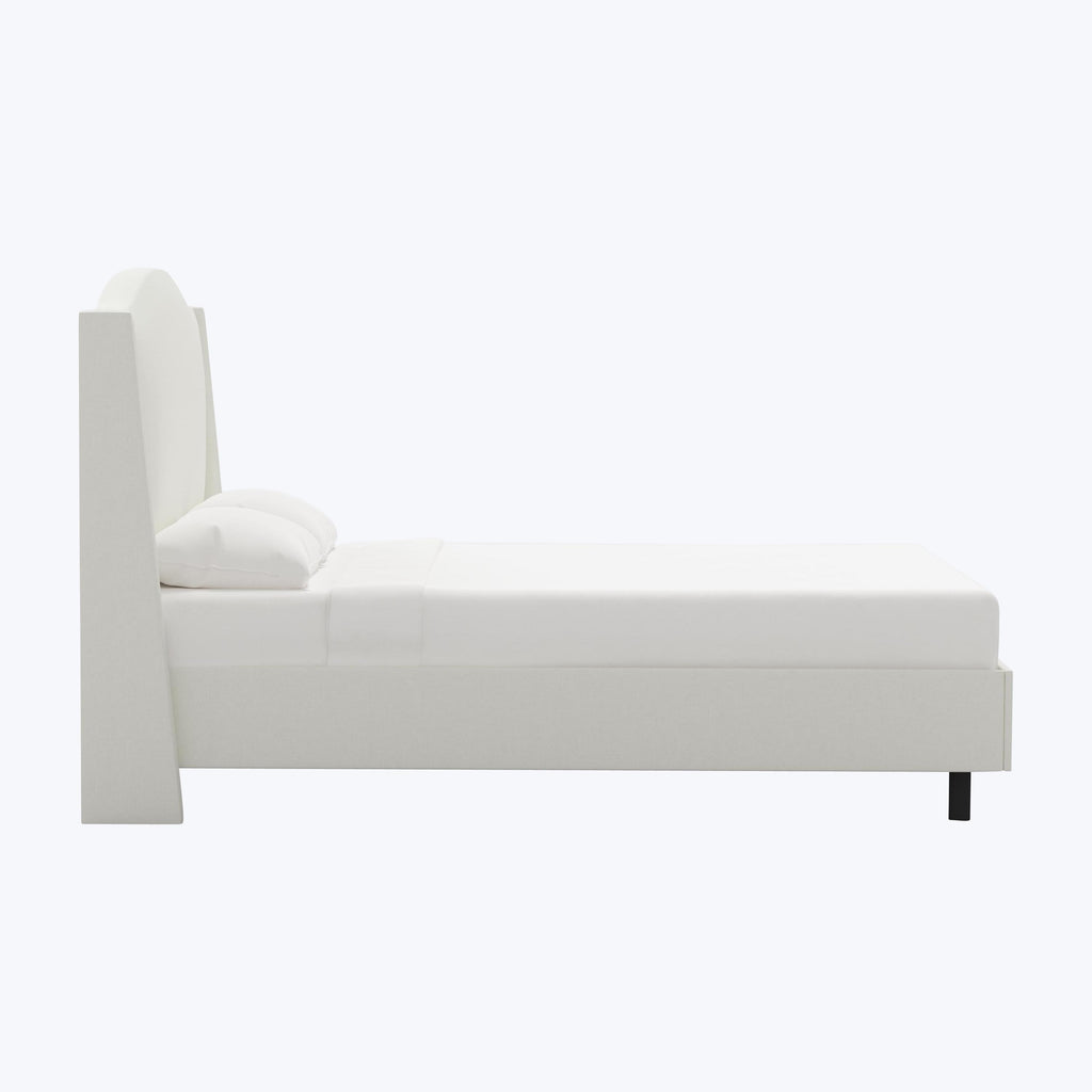 Ellis Platform Bed Twin / Zuma Linen White