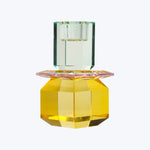 Tall Trio Ornamental Crystal Candle Holder