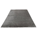 Grey Solid Cashmere Wool Rug - 8' x 10'