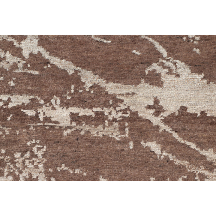 Natural Contemporary Wool Nettle Blend Rug - 8'1" x 10'