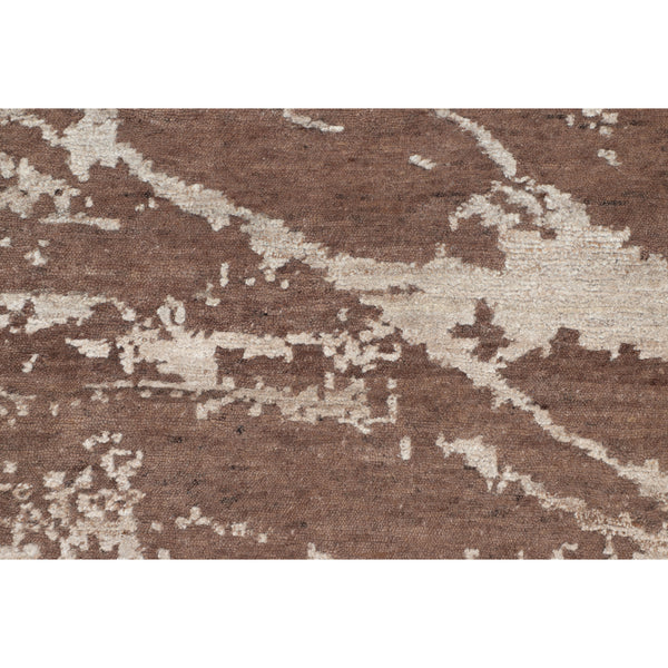 Natural Contemporary Wool Nettle Blend Rug - 8'1" x 10'