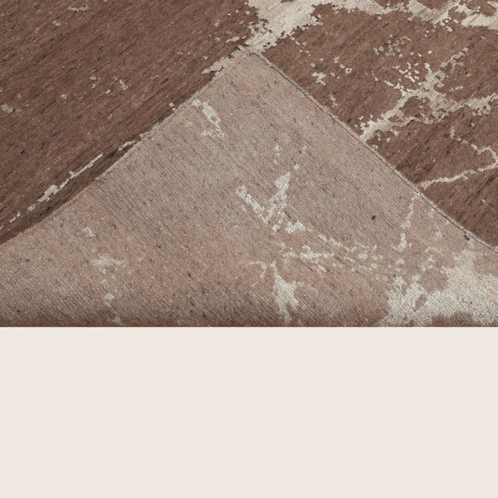 Natural Contemporary Wool Nettle Blend Rug - 8'1" x 10'