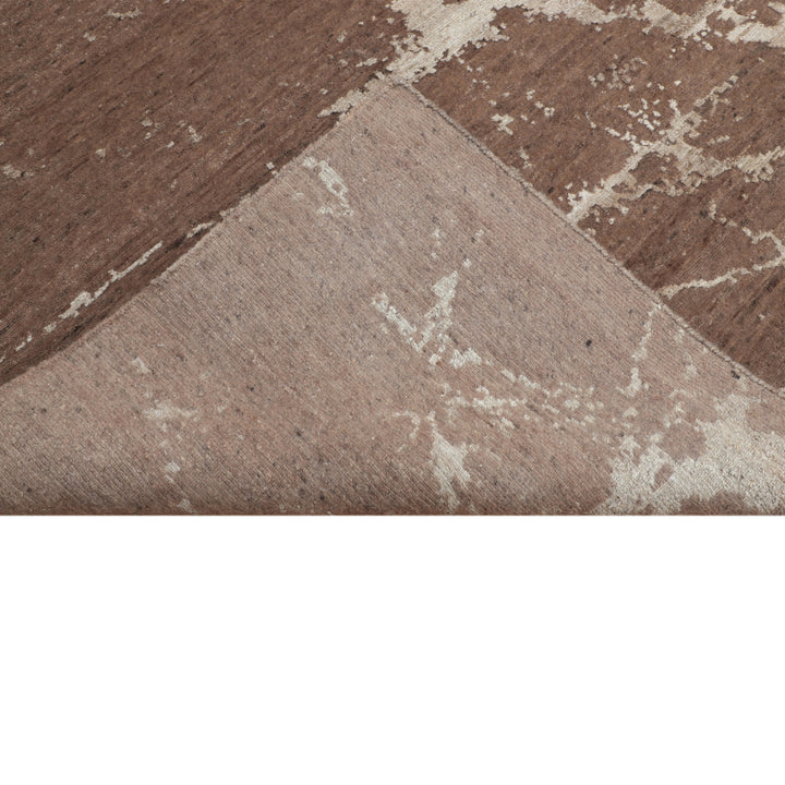 Natural Contemporary Wool Nettle Blend Rug - 8'1" x 10'